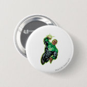 Comische stijl - omhoog vliegen ronde button 5,7 cm (Voorkant /achterkant)