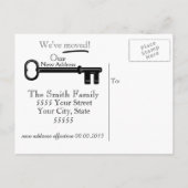 Comische verandering van adres Briefkaarten (Achterkant)