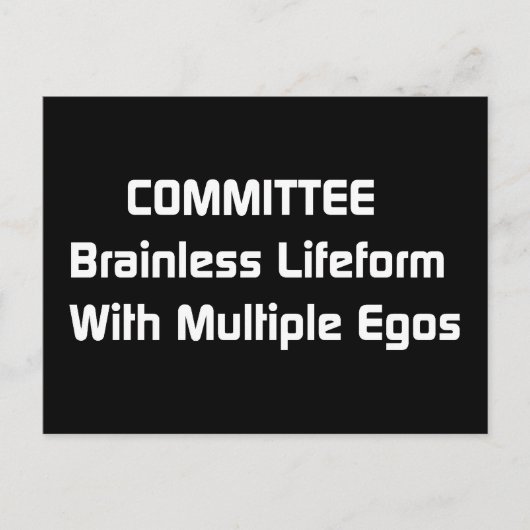 Comité Humor Briefkaart (Voorkant)