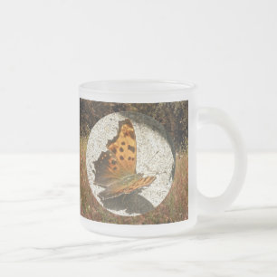 Comma Angle Wing Butterfly Matglas Koffiemok
