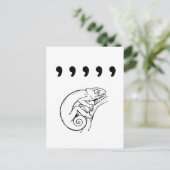 Comma Chameleon Briefkaart (Staand voorkant)