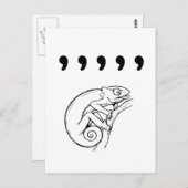 Comma Chameleon Briefkaart (Voorkant / Achterkant)