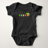 Comma Chameleon Lizard Reptiles Romper (Voorkant)