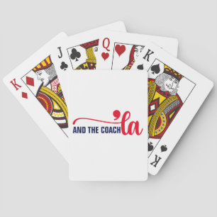 Comma en coach Kamala Harris Coach Pokerkaarten