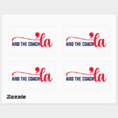 Comma en coach | Kamala Harris Coach Rechthoekige Sticker (Vel)