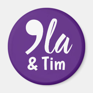 Comma Kamala en Tim 2024 Magneet