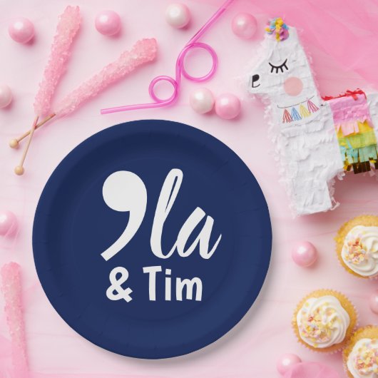 Comma Kamala en Tim 2024 Papieren Bordje (Feest)