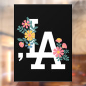 Comma la Floral Kamala Harris voor President 2024 Raamsticker (Vel 2)