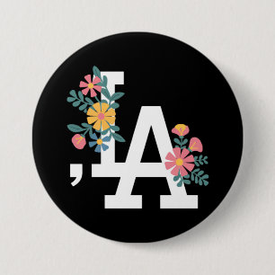 Comma la Floral Kamala Harris voor President 2024 Ronde Button 7,6 Cm