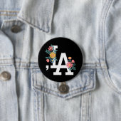 Comma la Floral Kamala Harris voor President 2024 Ronde Button 7,6 Cm (In situ)