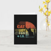 Comma La Funny Cat Kaart (Gele Bloem)
