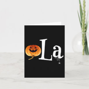 Comma La Funny Kamala Harris Halloween Pompoen Man Kaart