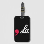 Comma La Funny Punctuation Kamala Harris Bagagelabel (Voorkant (verticaal))