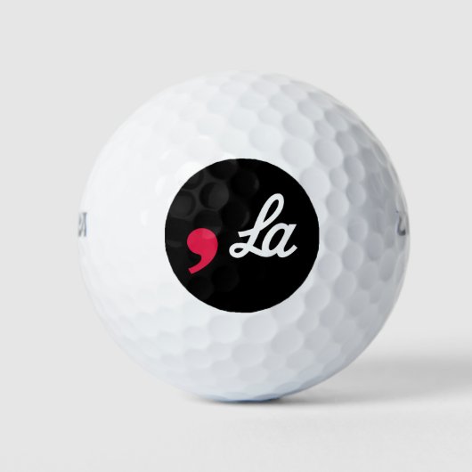 Comma La Funny Punctuation Kamala Harris Golfballen (Voorkant)