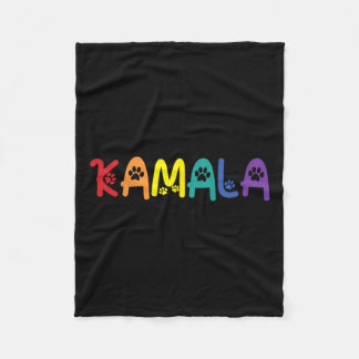 Comma La Harris Grappige Kat Lettering LHBT Regenb Fleece Deken