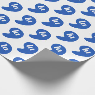 Comma La - Kamala Blauw Cadeaupapier