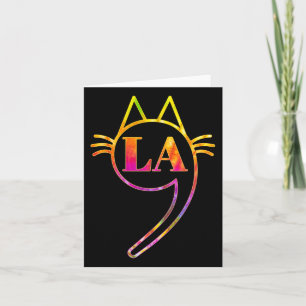 Comma La Kamala Cat Tie Dye Retro Harris 2024 Vrou Kaart