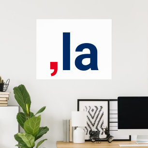 Comma La kamala grappige uitspraak patriottisch Poster