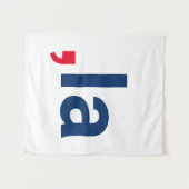 Comma La kamala grappige uitspraak patriottisch Wandkleed (Voorkant (horizontaal))