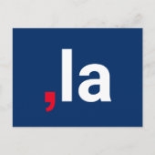 Comma La kamala grappige uitspraak rood wit blauw Briefkaart (Voorkant)