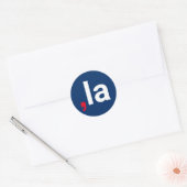 Comma La kamala grappige uitspraak rood wit blauw Ronde Sticker (Envelop)
