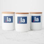 Comma La kamala grappige uitspraak rood wit blauw Voedselcontainer Etiket (Flessen)