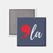 Comma La Kamala Harris 2024 President Grappig Magneet (Voorkant / Achterkant)