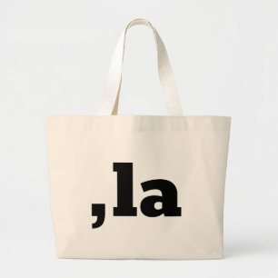Comma La Kamala Harris - aangepast tekstontwerp Grote Tote Bag