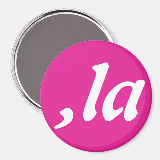 Comma La Kamala Harris - aangepast tekstontwerp Magneet (Voorkant / Achterkant)