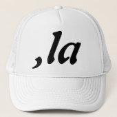 Comma La Kamala Harris - aangepast tekstontwerp Trucker Pet (Voorkant)