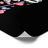 Comma La Kamala Harris Bloemen Vrouwelijk Pre Poster (Hoek)