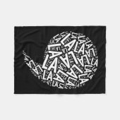 Comma La - Kamala Harris Fleece Deken (Voorkant (Horizontaal))