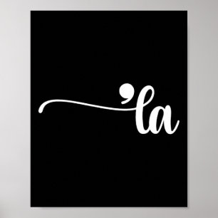 Comma La Kamala Harris Interpunctie La Verkiezings Poster