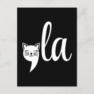 Comma La Kamala Harris - kattenmoeder voor Kamala Briefkaart