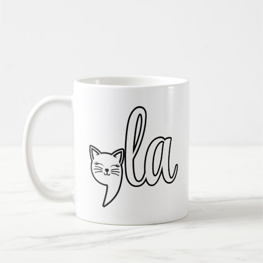 Comma La Kamala Harris - kattenmoeder voor Kamala Koffiemok (Links)