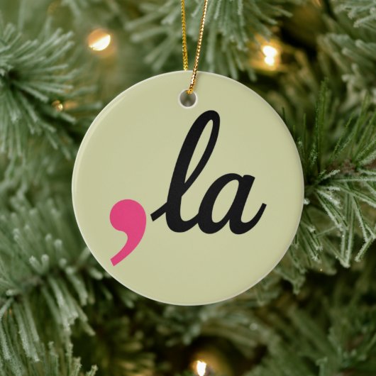 Comma La Kamala Harris President 2024 Stop Project Keramisch Ornament (Boom)