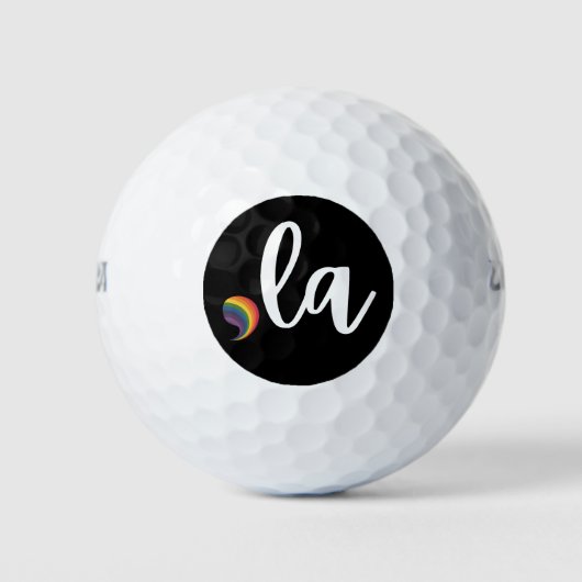 Comma La Kamala Harris Pride Rainbow LGBQ Gay Golfballen (Voorkant)