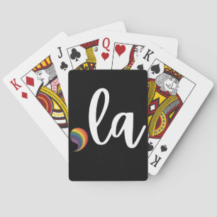 Comma La Kamala Harris Pride Rainbow LGBQ Gay Pokerkaarten
