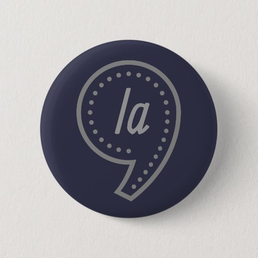 Comma la Kamala Harris Ronde Button 5,7 Cm (Voorkant)