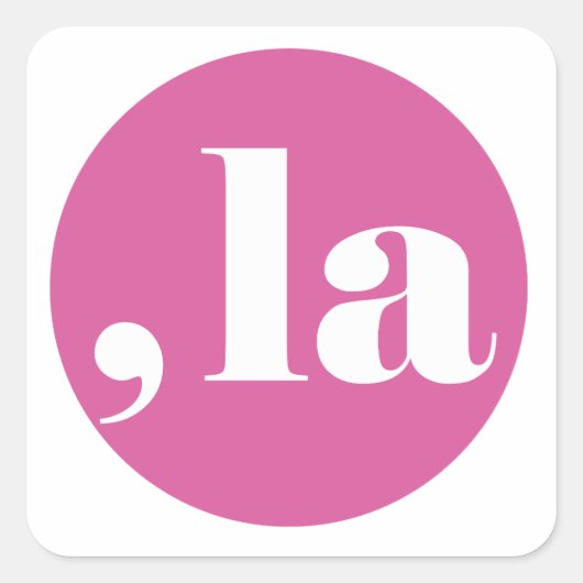 Comma la, Kamala Harris. Vierkante Sticker (Voorkant)