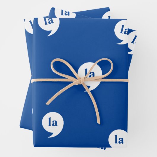 comma-la / Kamala Harris voor President 2024 Inpakpapier Vel (In situ)