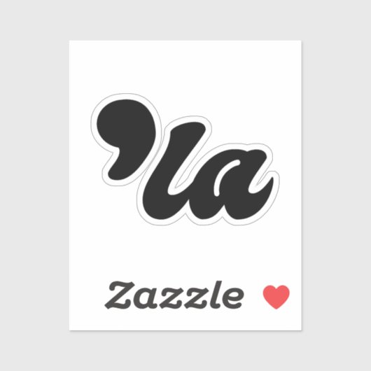 Comma La - Kamala Zwart Sticker (Vel)