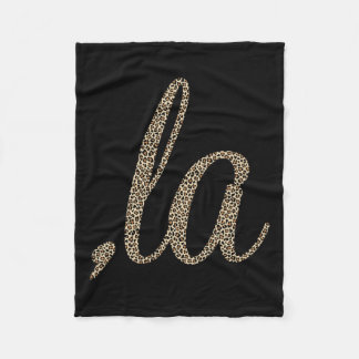 Comma La Leopard Afdrukken Grappig Fleece Deken