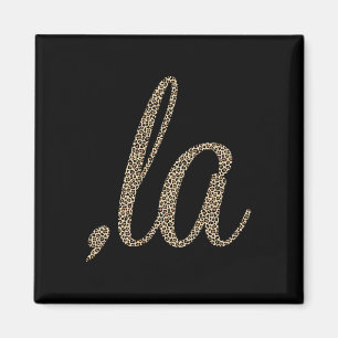 Comma La Leopard Afdrukken Grappig Magneet