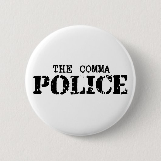 Comma Police Button (Voorkant)