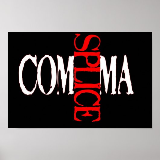 Comma Splice Poster (Voorkant)