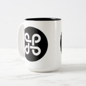 Command Apple Mac Ideology Tweekleurige Koffiemok (Voorkant links)