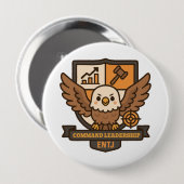 Command Eagle – Focused Leadership Ronde Button 4,0 Cm (Voorkant /achterkant)