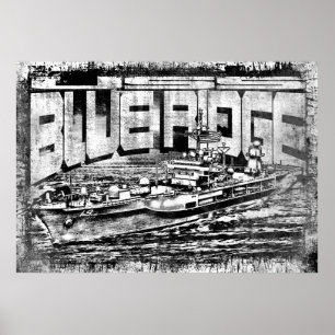 Command ship Blue Ridge Poster