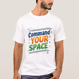 Command Your Space cite la conception de t-shirt